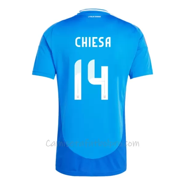 Camiseta Italia Federico Chiesa 14 Hombre 1ª Equipación Eurocopa 2024