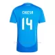 Camiseta Italia Federico Chiesa 14 Hombre 1ª Equipación Eurocopa 2024