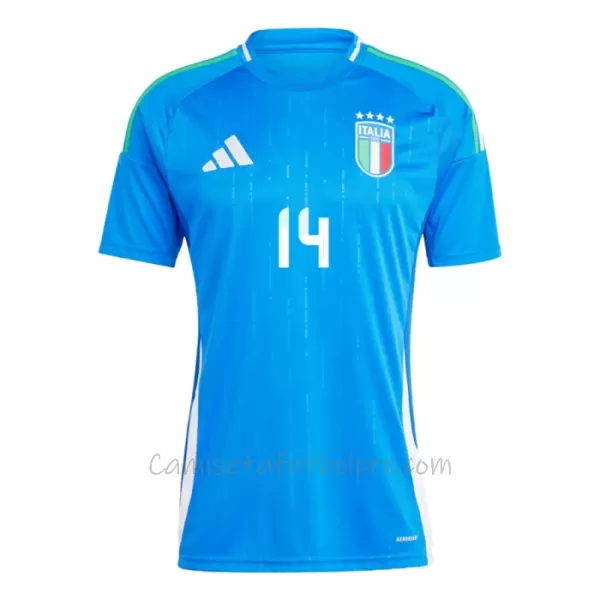 Camiseta Italia Federico Chiesa 14 Hombre 1ª Equipación Eurocopa 2024