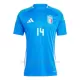 Camiseta Italia Federico Chiesa 14 Hombre 1ª Equipación Eurocopa 2024