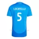 Camiseta Italia Manuel Locatelli 5 Hombre 1ª Equipación Eurocopa 2024