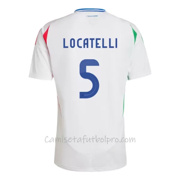 Camiseta Italia Manuel Locatelli 5 Hombre 2ª Equipación Eurocopa 2024