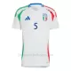 Camiseta Italia Manuel Locatelli 5 Hombre 2ª Equipación Eurocopa 2024