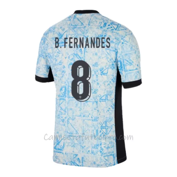 Camiseta Portugal Bruno Fernandes 8 Hombre 2ª Equipación Eurocopa 2024