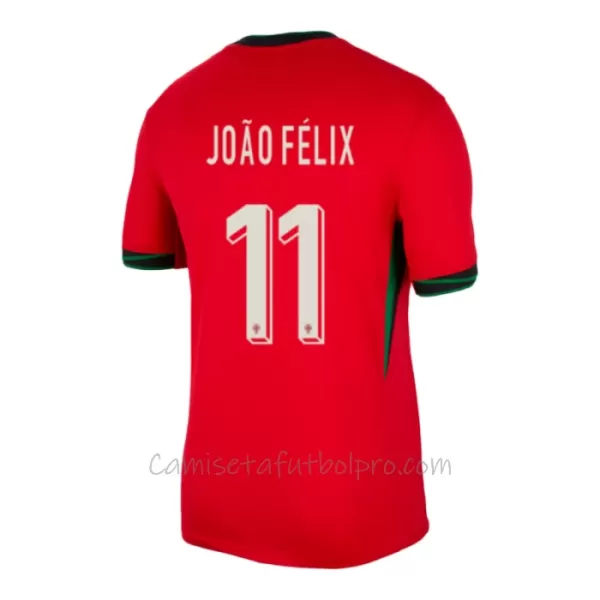 Camiseta Portugal João Félix 11 Hombre 1ª Equipación Eurocopa 2024