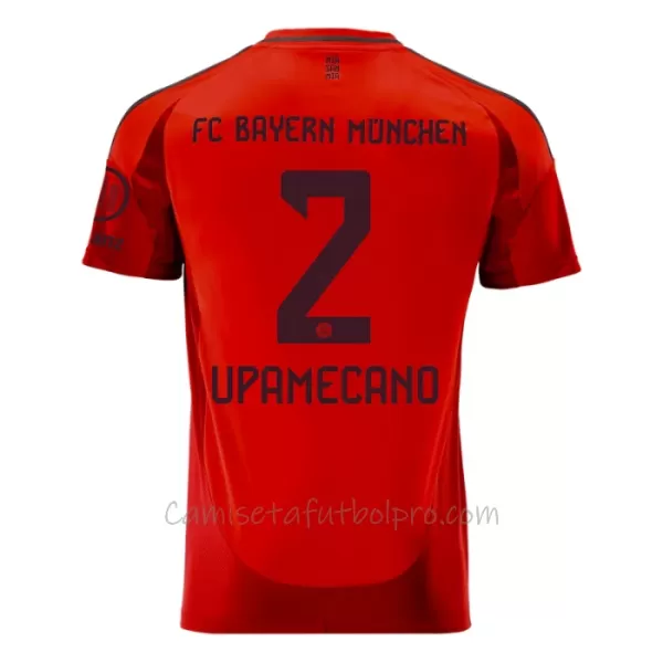 Camiseta FC Bayern Múnich Dayot Upamecano 2 Hombre 1ª Equipación 24/25