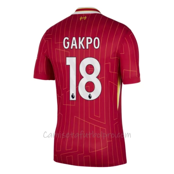 Camiseta Liverpool Cody Gakpo 18 Hombre 1ª Equipación 24/25