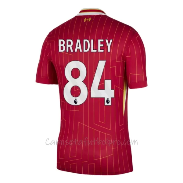 Camiseta Liverpool Conor Bradley 84 Hombre 1ª Equipación 24/25