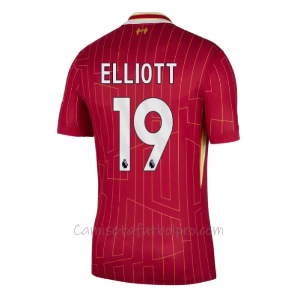 Camiseta Liverpool Harvey Elliott 19 Hombre 1ª Equipación 24/25