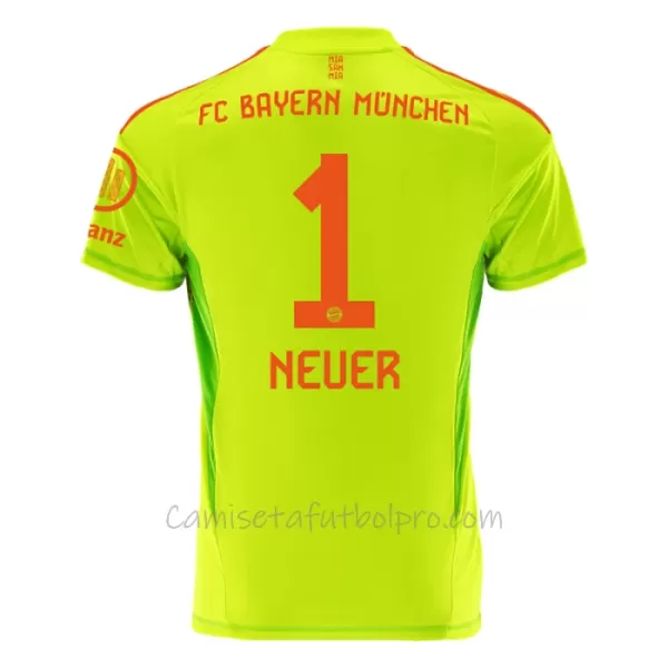 Camiseta Portero FC Bayern Múnich Manuel Neuer 1 Hombre 1ª Equipación 24/25