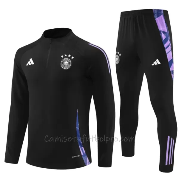 Conjunto de sudadera de entrenamiento Alemania Niños 24/25 Negro