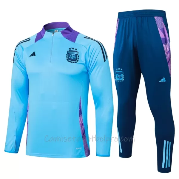 Conjunto de sudadera de entrenamiento Argentina Hombre 24/25 Azul