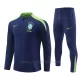 Conjunto de sudadera de entrenamiento Brasil Hombre 24/25 Navy