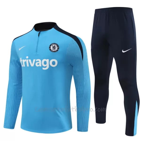 Conjunto de sudadera de entrenamiento Chelsea Niños 24/25 Azul