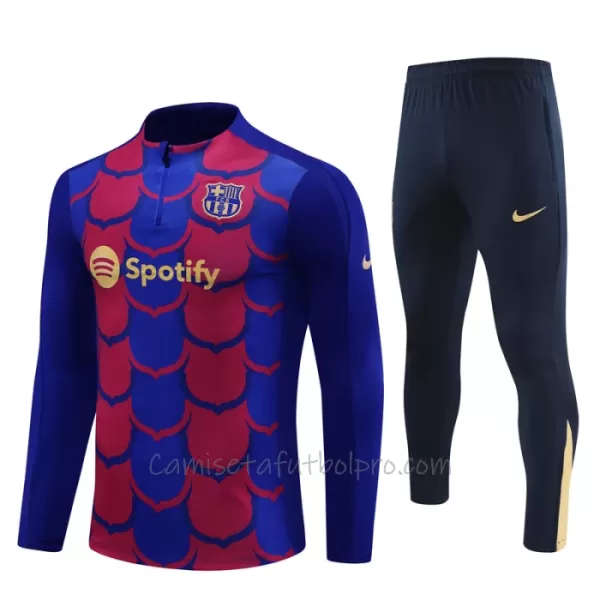 Conjunto de sudadera de entrenamiento FC Barcelona Hombre 24/25 Azul