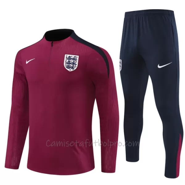 Conjunto de sudadera de entrenamiento Inglaterra Hombre 24/25 Rojo