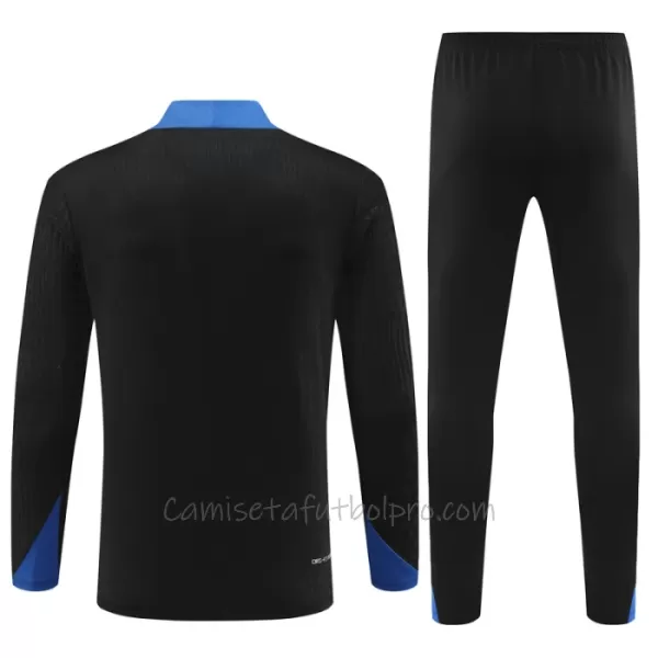 Conjunto de sudadera de entrenamiento Inter de Milán Niños 24/25 Negro