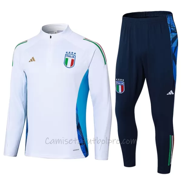 Conjunto de sudadera de entrenamiento Italia Hombre 24/25 Blanco