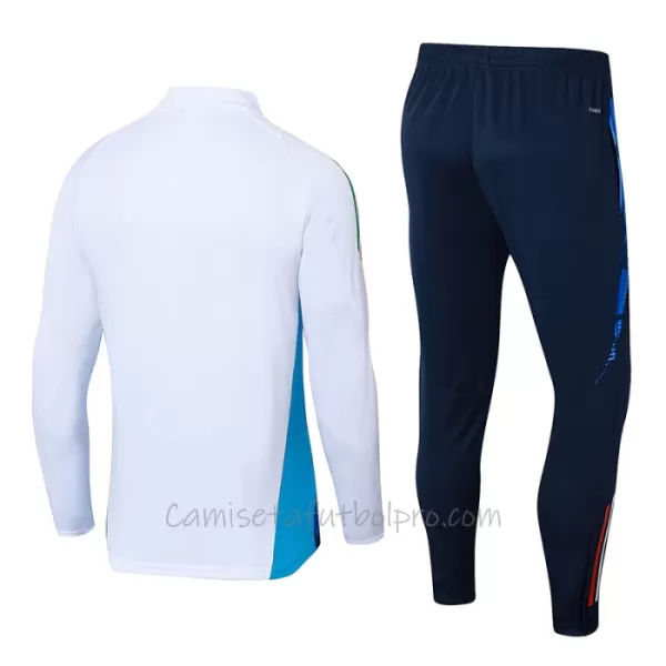 Conjunto de sudadera de entrenamiento Italia Hombre 24/25 Blanco