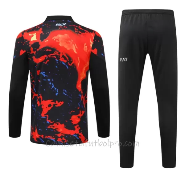 Conjunto de sudadera de entrenamiento Nápoles Hombre 24/25 Rojo