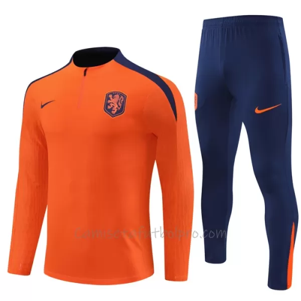 Conjunto de sudadera de entrenamiento Países Bajos Hombre 24/25 Naranja