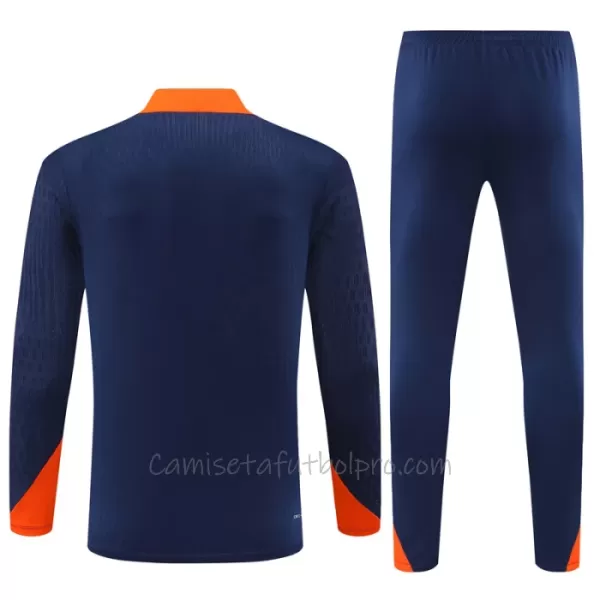 Conjunto de sudadera de entrenamiento Países Bajos Hombre 24/25 Navy