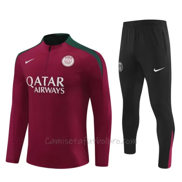 Conjunto de sudadera de entrenamiento Paris Saint-Germain Niños 24/25 Rojo