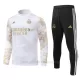 Conjunto de sudadera de entrenamiento Real Madrid Hombre 24/25 Blanco