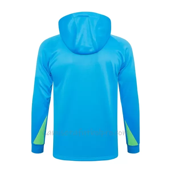 Sudadera de entrenamiento con capucha Brasil Hombre 24/25 Azul