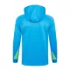 Sudadera de entrenamiento con capucha Brasil Hombre 24/25 Azul