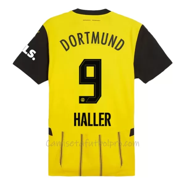 Camiseta Borussia Dortmund Haller 9 Hombre 1ª Equipación 24/25