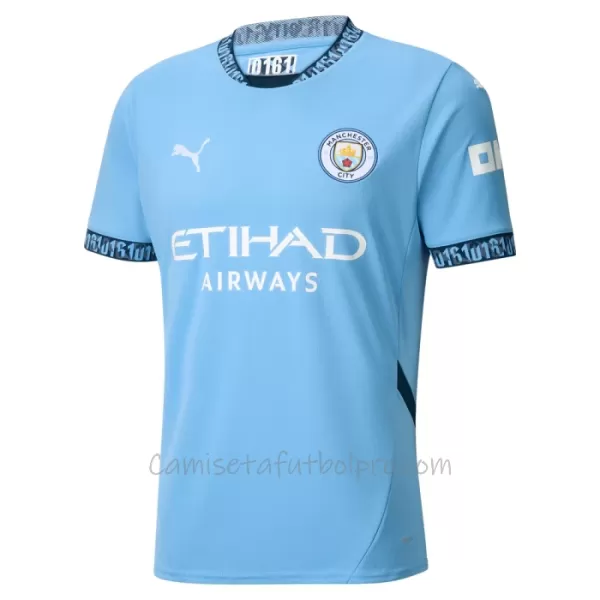 Camiseta Manchester City Akanji 25 Hombre 1ª Equipación 24/25