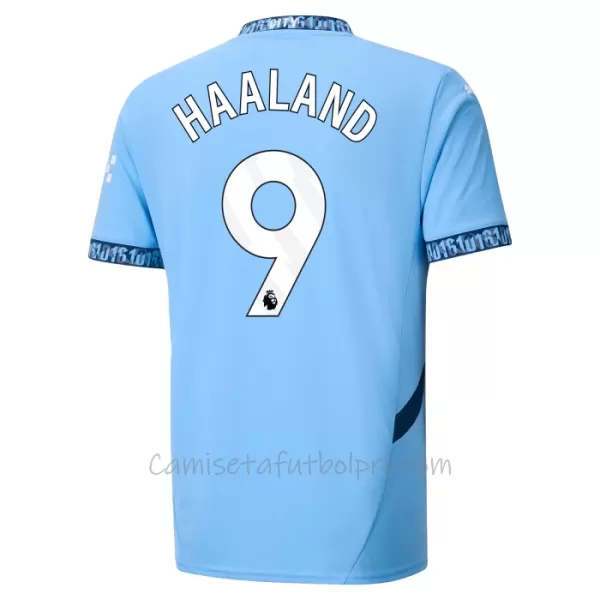 Camiseta Manchester City Erling Haaland 9 Hombre 1ª Equipación 24/25