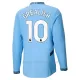 Camiseta Manchester City Jack Grealish 10 Hombre 1ª Equipación 24/25 Manga Larga