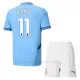 Camiseta Manchester City Jérémy Doku 11 Niños 1ª Equipación 24/25