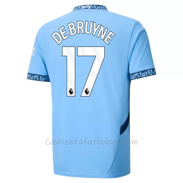 Camiseta Manchester City Kevin De Bruyne 17 Hombre 1ª Equipación 24/25