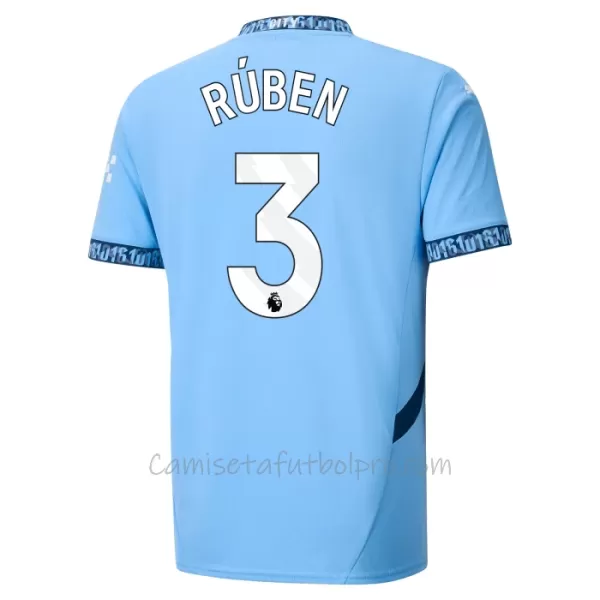 Camiseta Manchester City Rúben Dias 3 Hombre 1ª Equipación 24/25