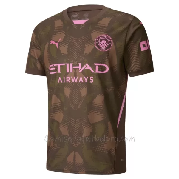 Camiseta Portero Manchester City Ederson Moraes 31 Hombre 1ª Equipación 24/25