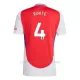 Camiseta Arsenal Ben White 4 Hombre 1ª Equipación 24/25