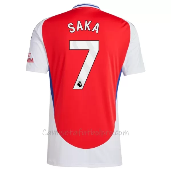 Camiseta Arsenal Bukayo Saka 7 Hombre 1ª Equipación 24/25