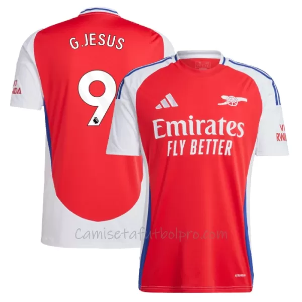 Camiseta Arsenal G. Jesus 9 Hombre 1ª Equipación 24/25