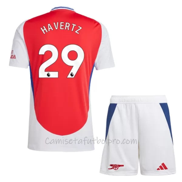 Camiseta Arsenal Havertz 29 Niños 1ª Equipación 24/25