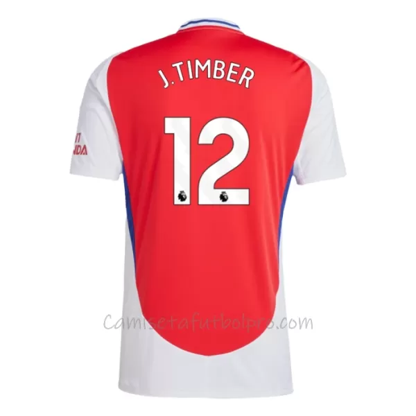 Camiseta Arsenal J. Timber 12 Hombre 1ª Equipación 24/25