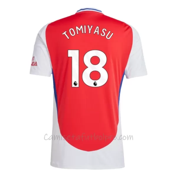 Camiseta Arsenal Tomiyasu 18 Hombre 1ª Equipación 24/25