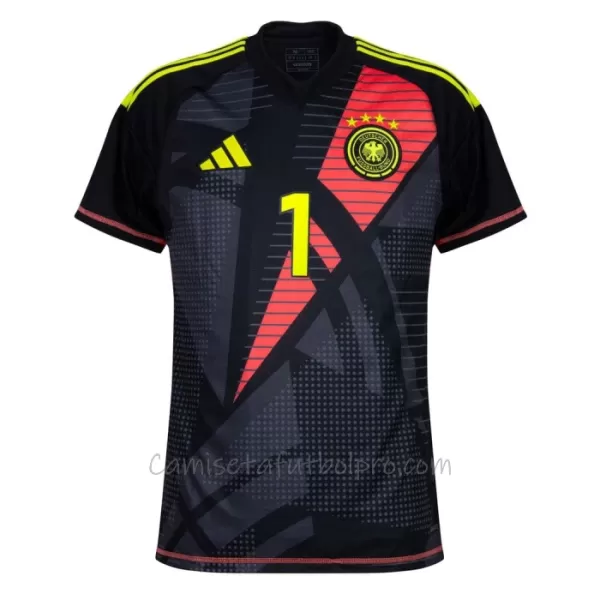 Camiseta Portero Alemania Manuel Neuer 1 Hombre 1ª Equipación Eurocopa 2024