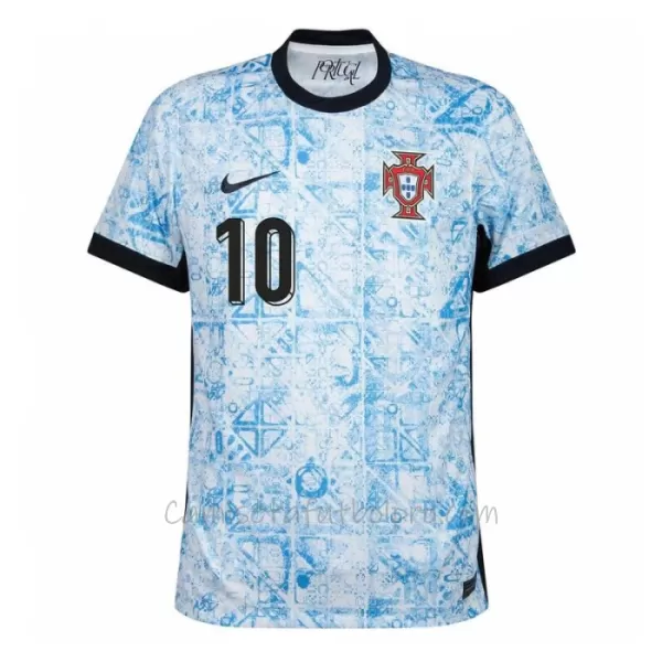 Camiseta Portugal Bernardo Silva 10 Hombre 2ª Equipación Eurocopa 2024