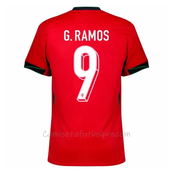 Camiseta Portugal G. Ramos 9 Hombre 1ª Equipación Eurocopa 2024