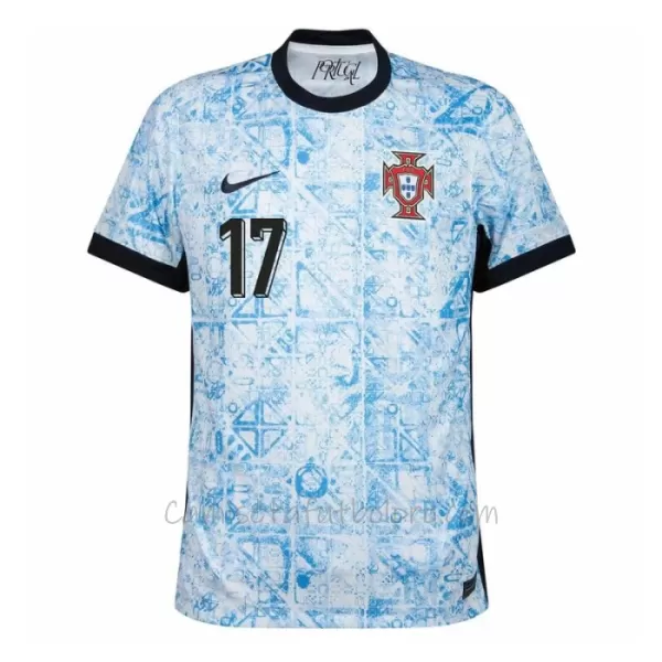 Camiseta Portugal Rafael Leão 17 Hombre 2ª Equipación Eurocopa 2024