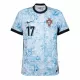 Camiseta Portugal Rafael Leão 17 Hombre 2ª Equipación Eurocopa 2024