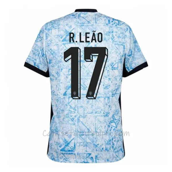 Camiseta Portugal Rafael Leão 17 Hombre 2ª Equipación Eurocopa 2024